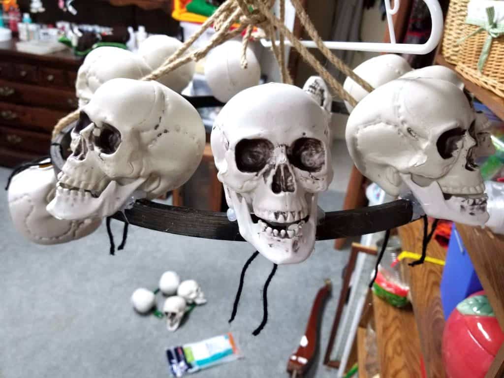 DIY Catacomb Chandelier Halloween Home Decor Tutorial