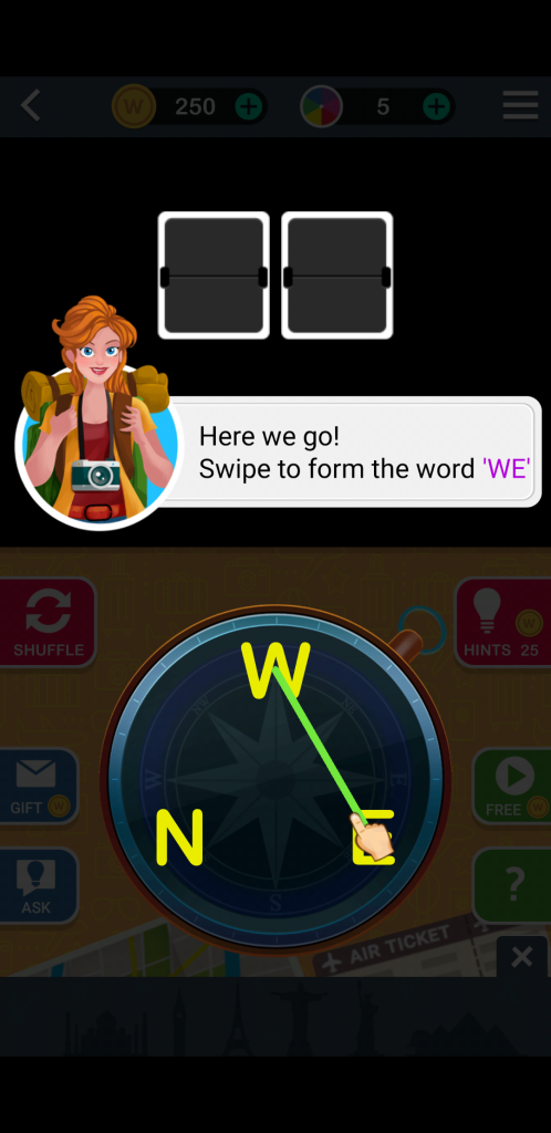 free Word Trip Game app