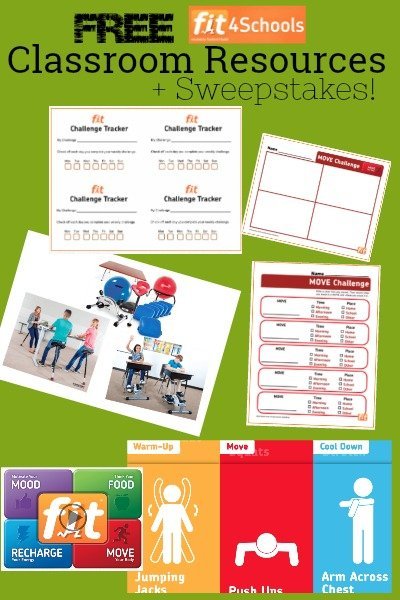 FREE fit4Schools Classrooms Resources