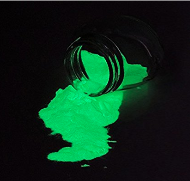 Glow in the dark powder for slime