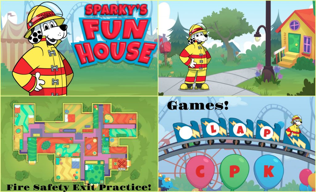 Sparky's Fun House Fire Safety App