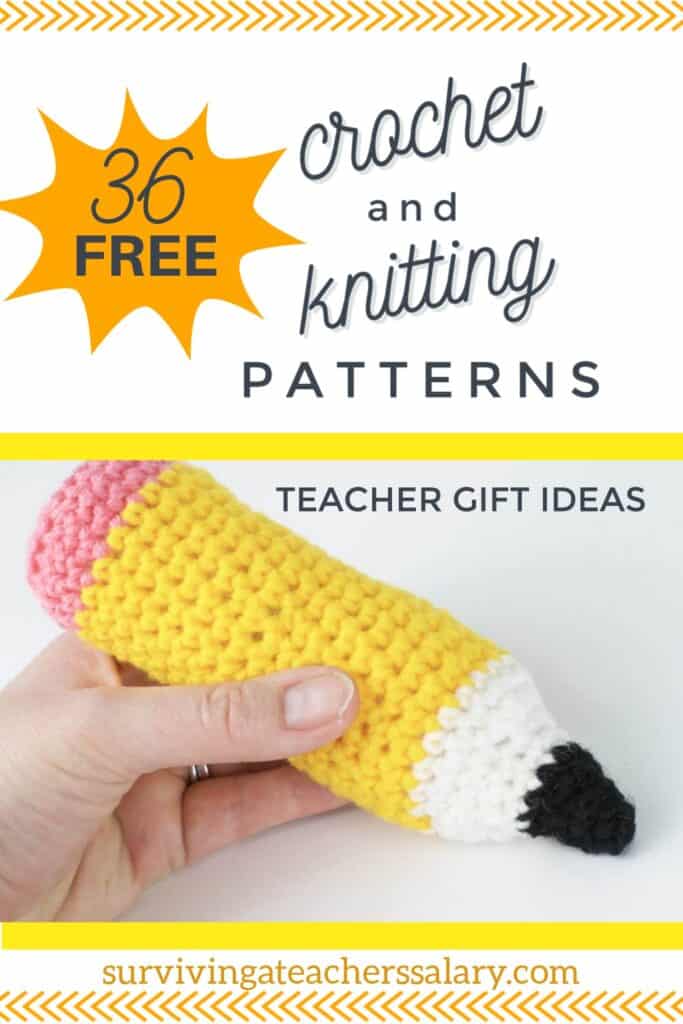 FREE Teacher Gift Crochet & Knit Patterns