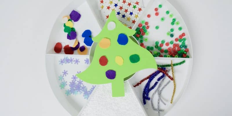 Invitation to Decorate a Christmas Tree Activity for Kids