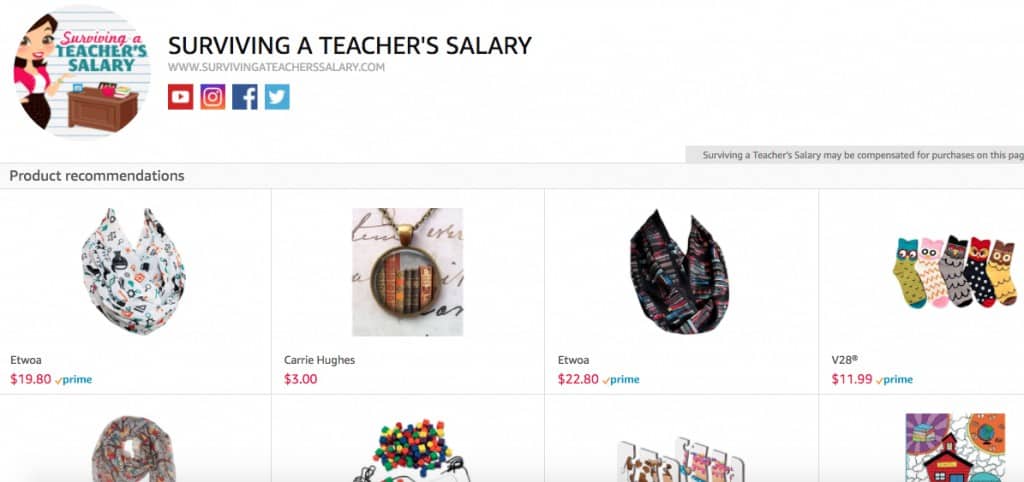 Teacher's Amazon Shop