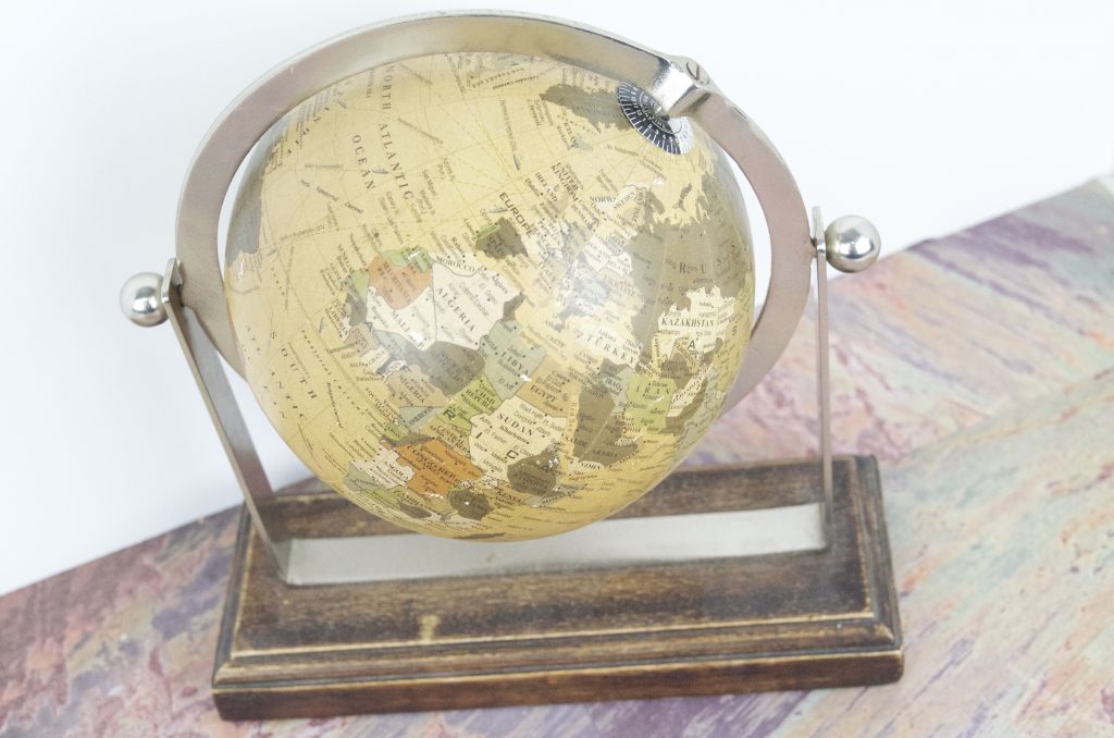 Tips for Re-purposing Globes DIY Button Globe