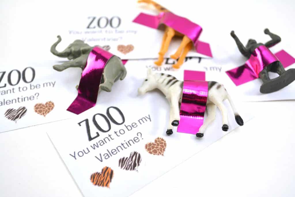 "Zoo You Want to be My Valentine?" FREE Printable Valentine's Day Card