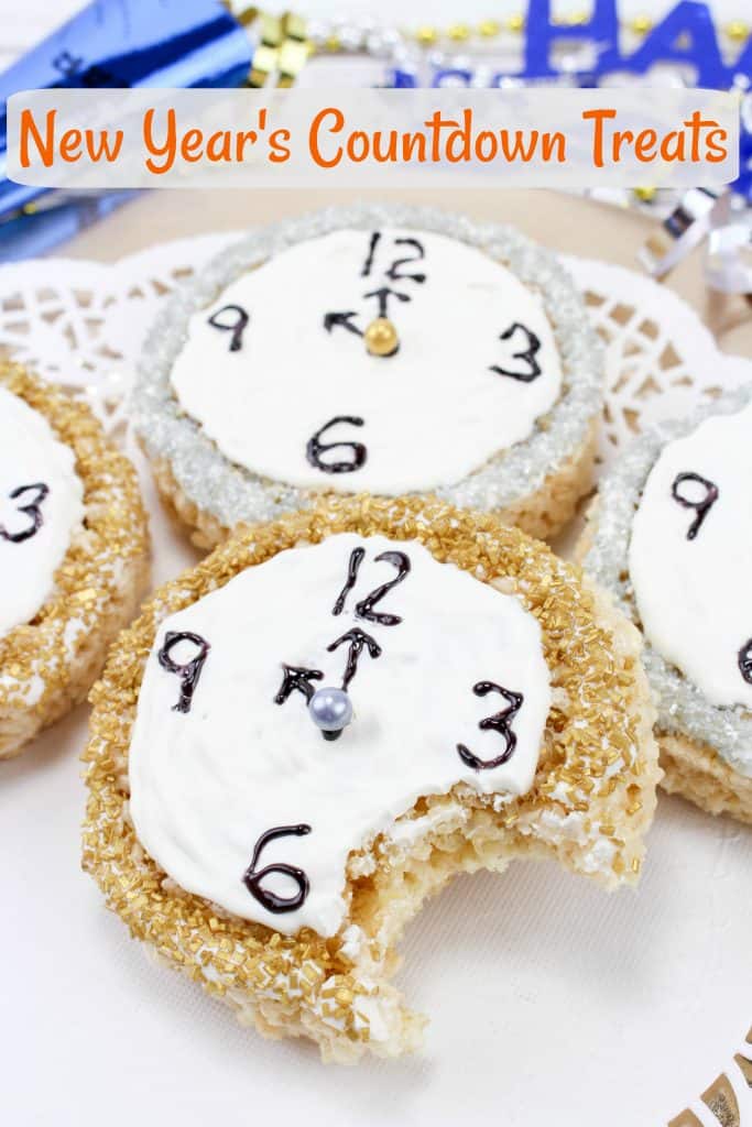 Learn Time with this New Year's Clock Rice Krispy Treat Tutorial