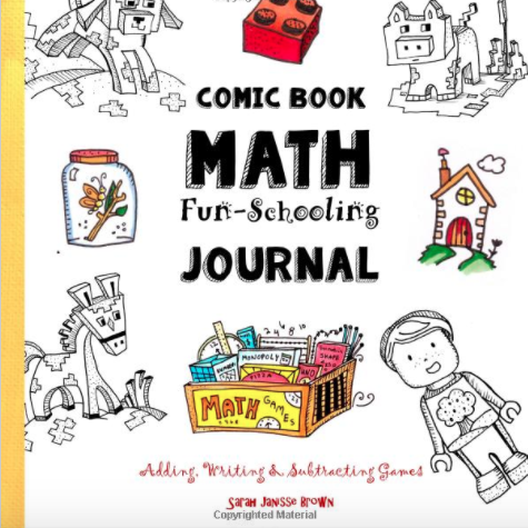 Comic Book Math Games Journal book for kids