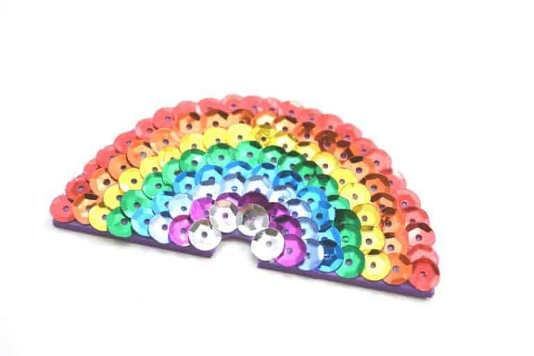 How to Make Your Own Rainbow Sequin Hair Clip for Girls