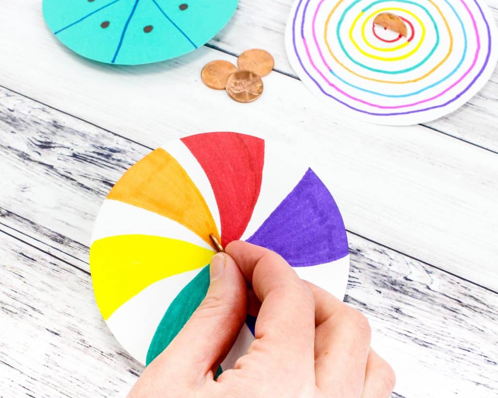 Make Your Own Lucky Penny Spinner: Fine Motor Skills Art Activity