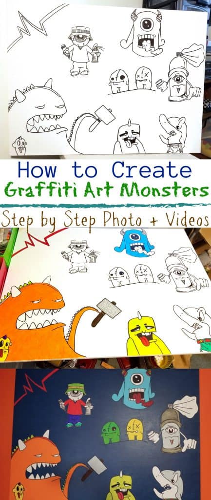 How to Create Graffiti Art Monsters Tutorial