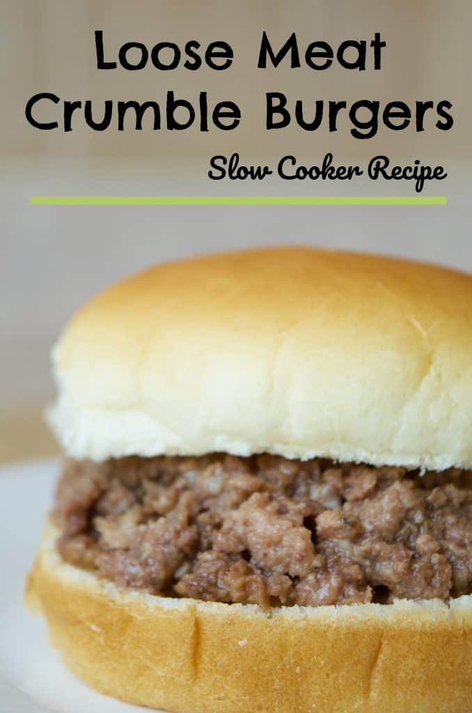 Slow Cooker Recipe: Loose Meat Crumble Burgers Recipe -Quick Dinner