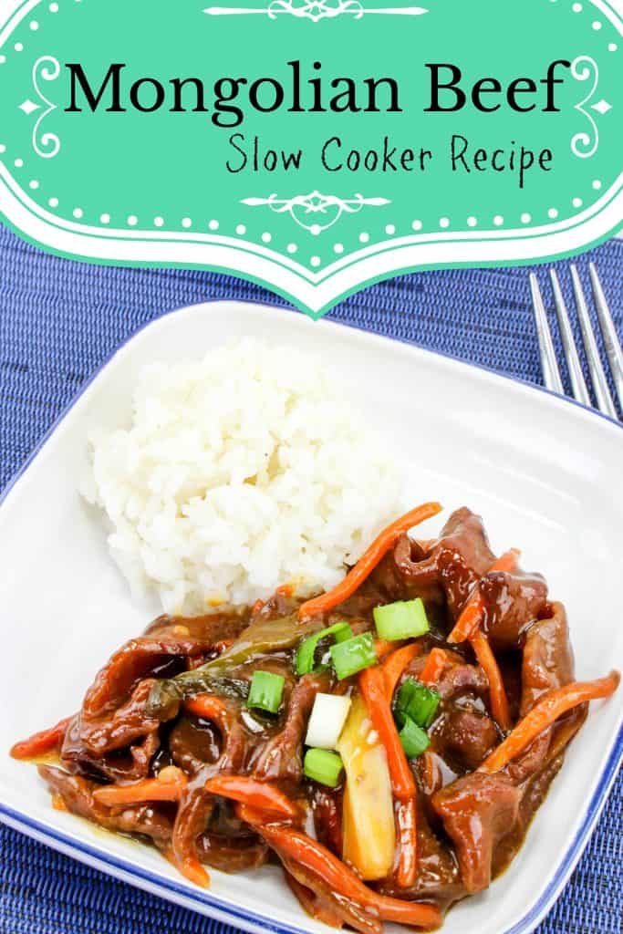 Slow Cooker Recipe Mongolian Beef Dinner - Quick Meal for After School