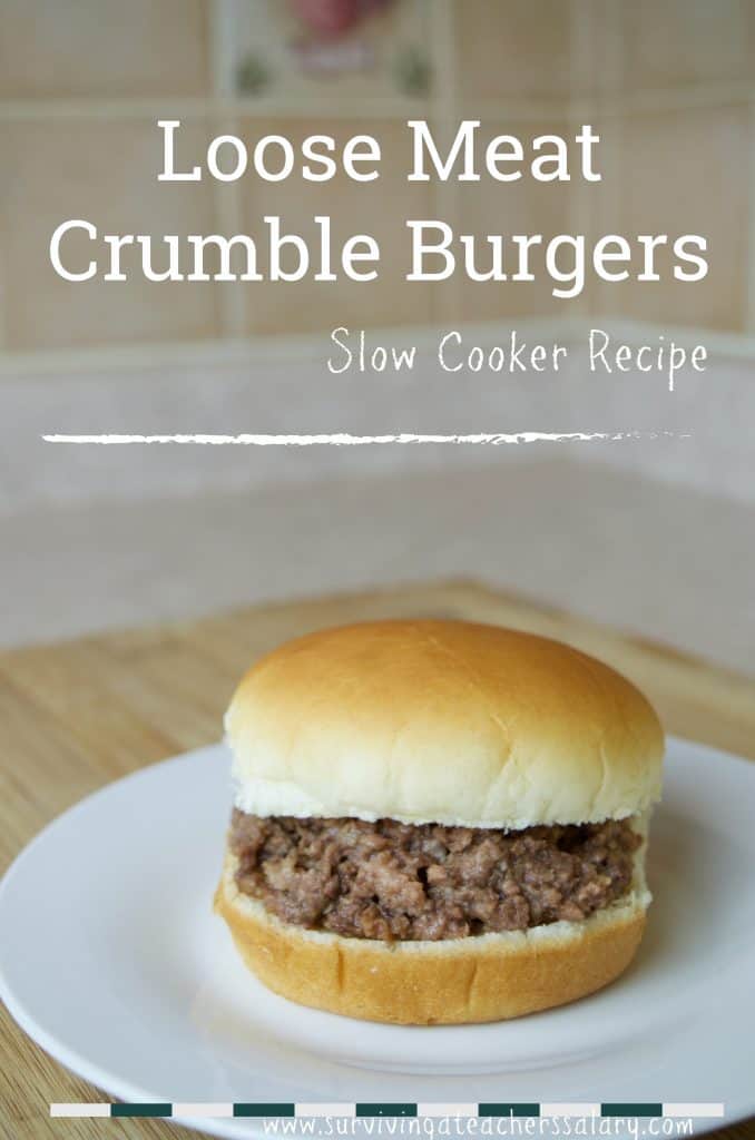 Slow Cooker Recipe: Loose Meat Crumble Burgers Recipe -Quick Dinner