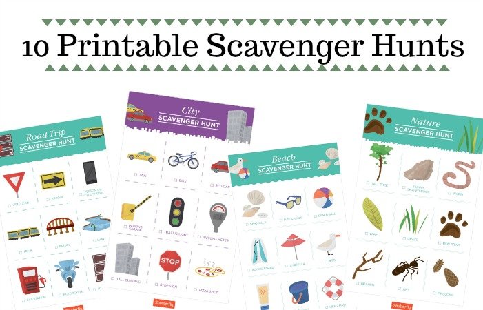 10 Printable Travel Scavenger Hunt Games for Kids