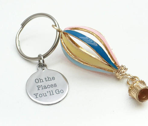 Oh the Places You'll Go Balloon Keychain