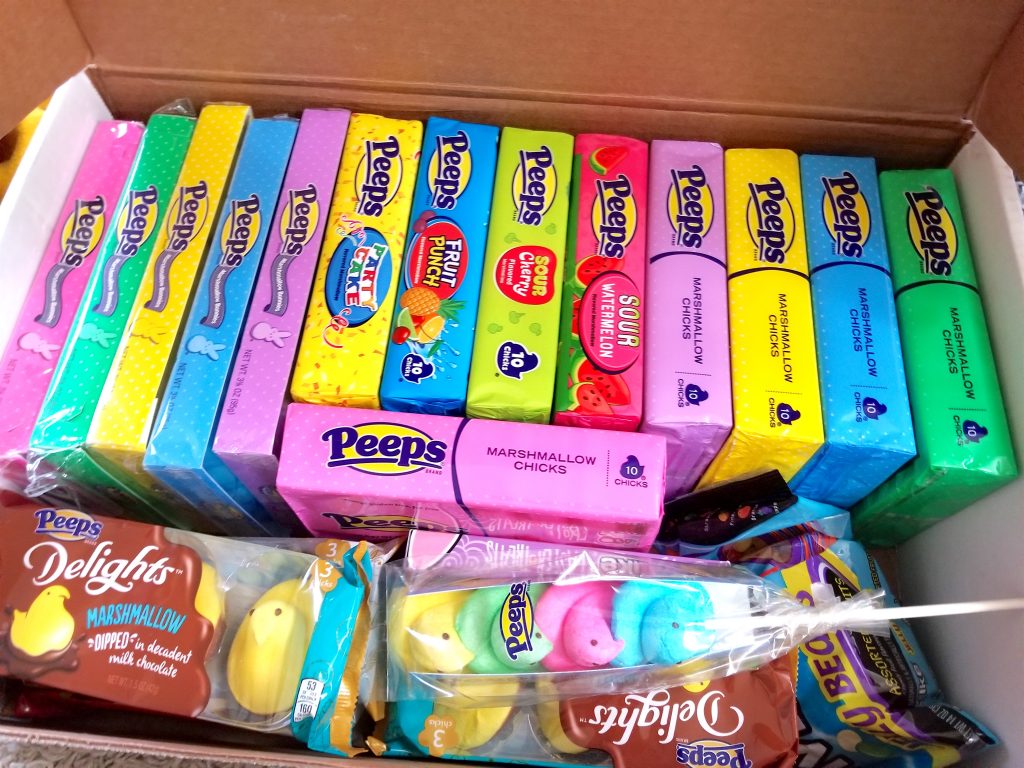 box of PEEPS Easter Candy treats