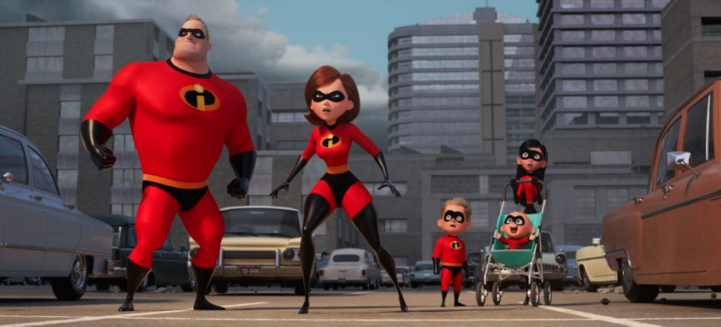 the Incredibles 2 superhero family photo