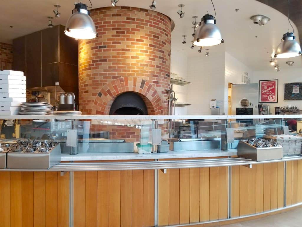 red brick fire kitchen at Pixar Studios