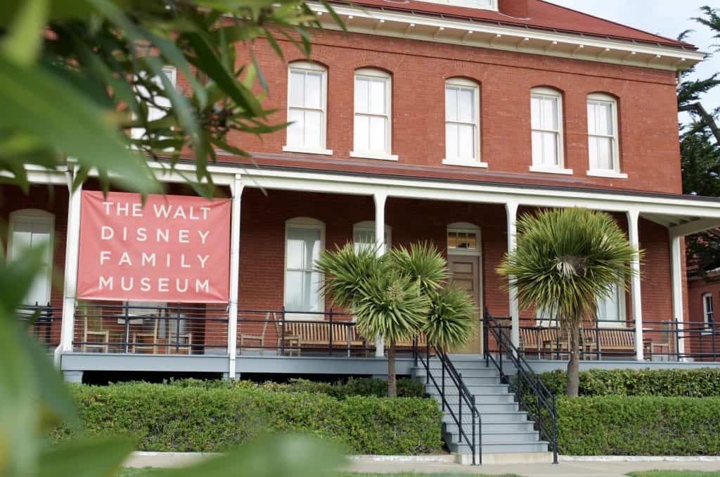 front of the Walt Disney Museum California