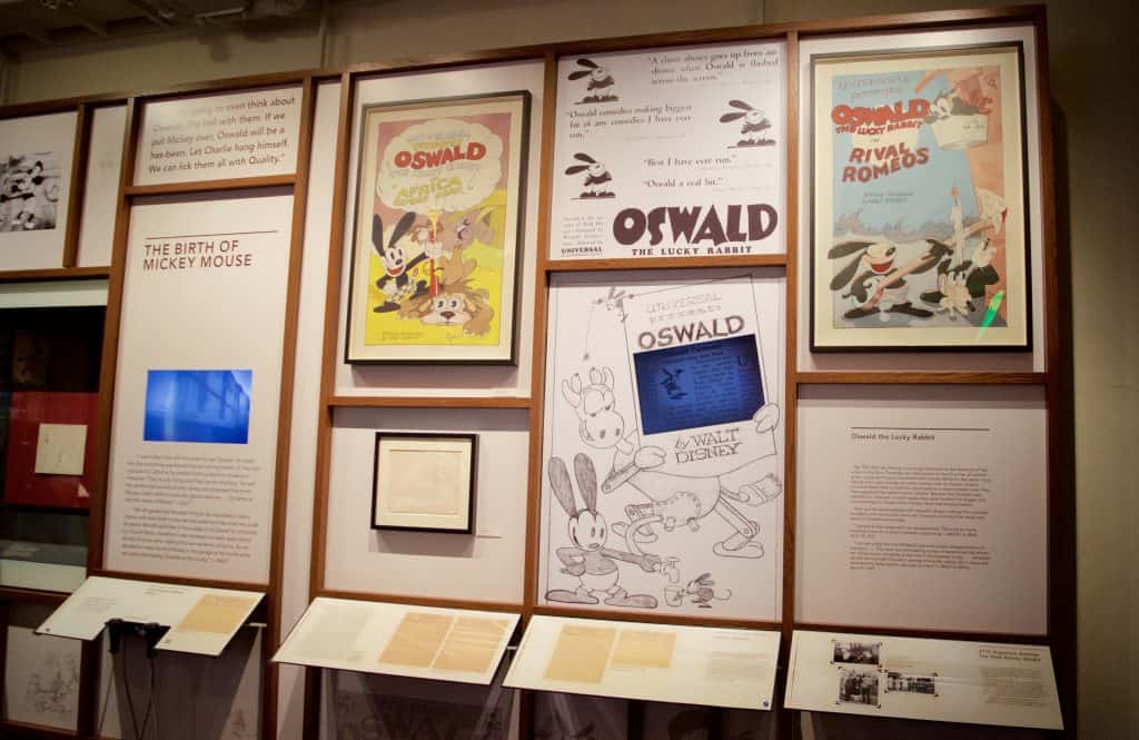 Oswald Disney exhibit wall