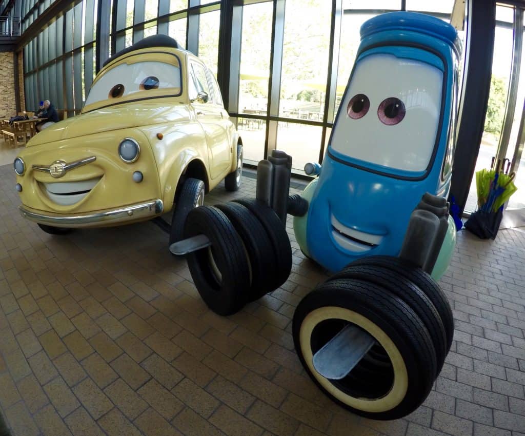 Disney Pixar Cars statues in California