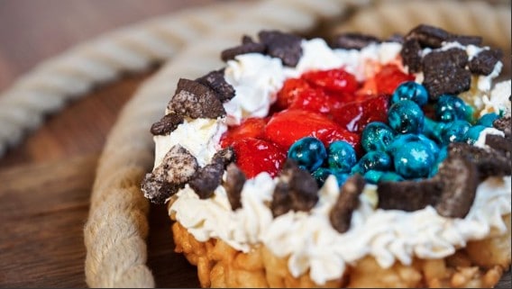 Berry Funnel Cake at Disneyland