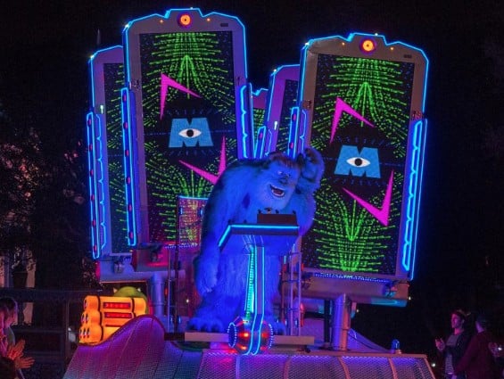 LED parade float with Sulley Monsters Inc