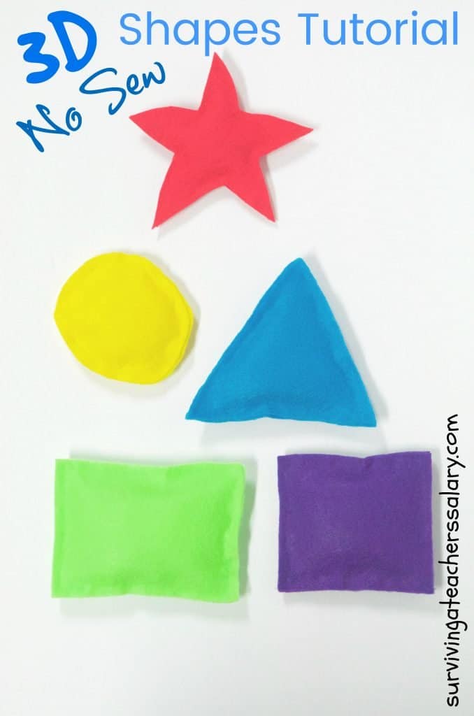 3d felt shape toys for kids