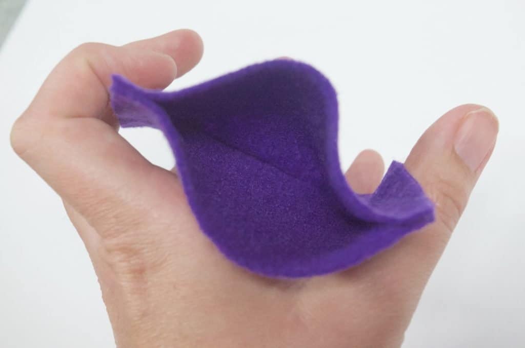 inside of 3d felt shapes toy