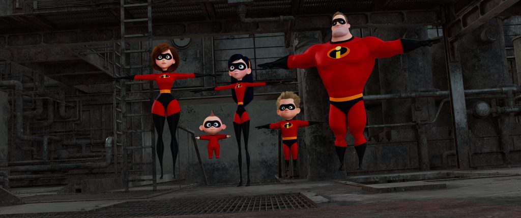 the Incredibles family powers art