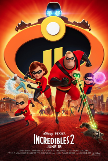 Incredibles 2 Movie Poster from Disney Pixar