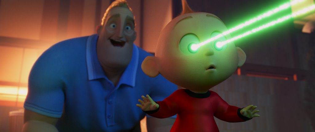 Mr Incredible with baby Jack Jack Incredibles 2