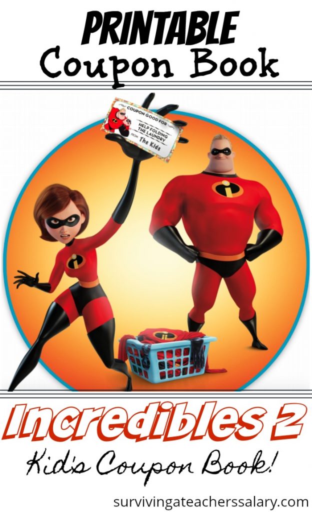 Incredibles coupon book printable