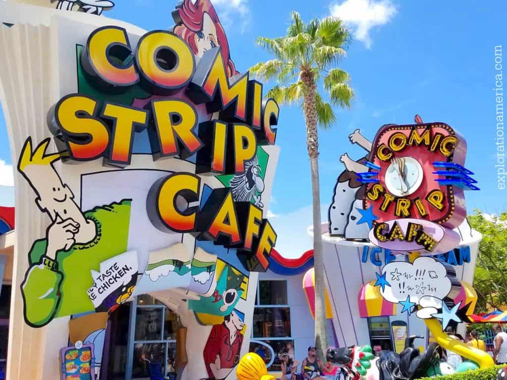 Comic Strip Cafe in Islands of Adventure Universal Studios 