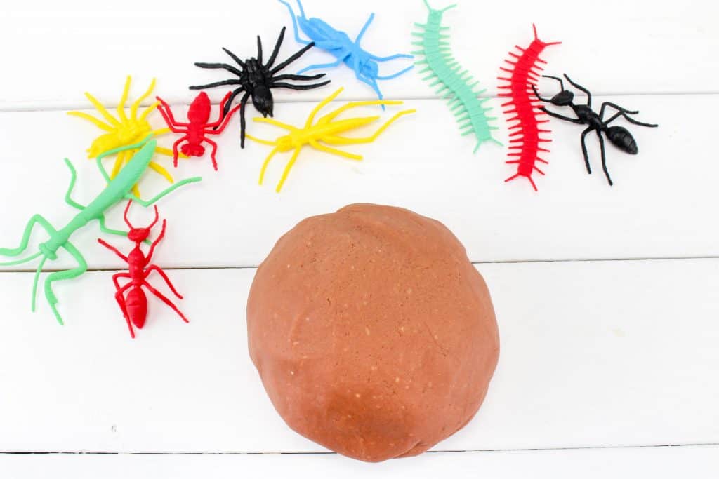 bug toys and play dough