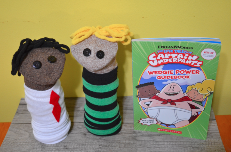 How to Make Captain Underpants Sock Puppets Tutorial