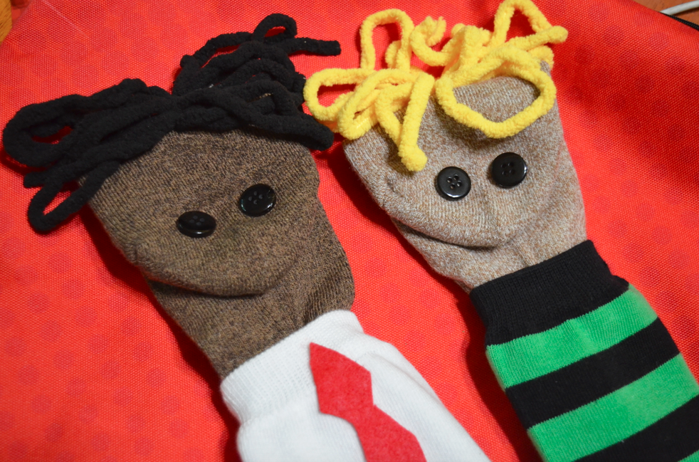 Harold & George Sock Puppets