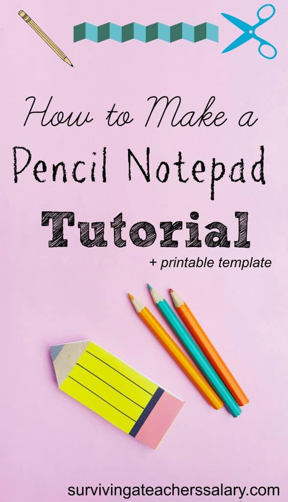 pencil craft notepad book