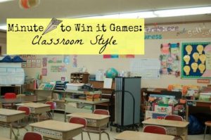 Minute to Win it Games for the Classroom Ideas or Family Game Night