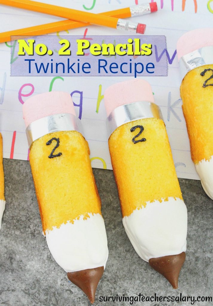 Pencil Twinkies recipe back to school parties