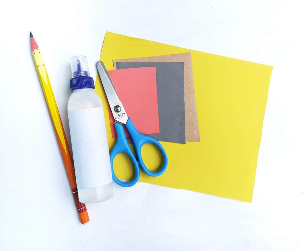 supples to make pencil craft notebook paper