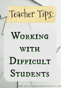 5 Tips to Working with Difficult Students in the Classroom