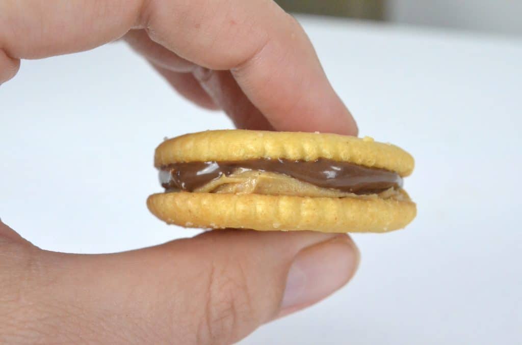 RITZ Cracker with Peanut Butter & Chocolate Spread