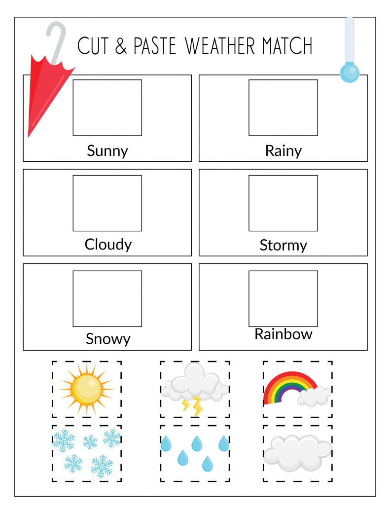 Free Printable Preschool Weather Worksheets Free Printable Templates