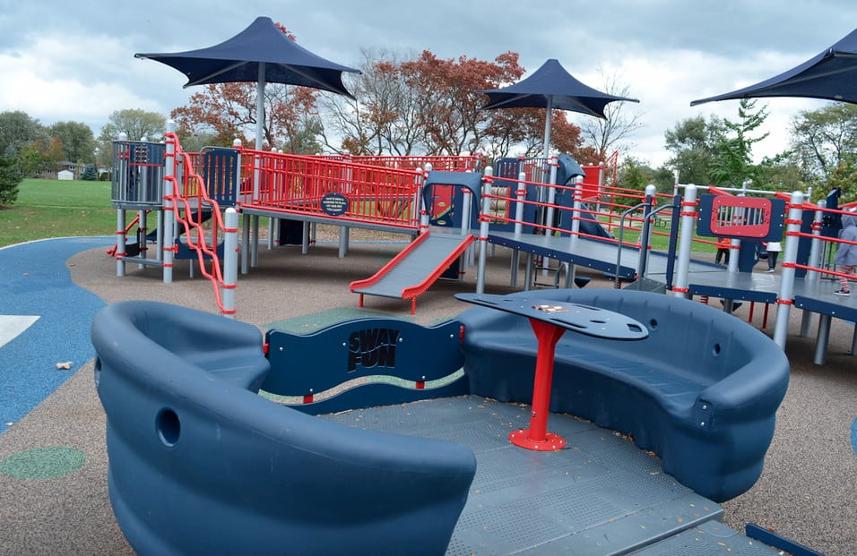 handicap accessible teeter totter inclusive playground