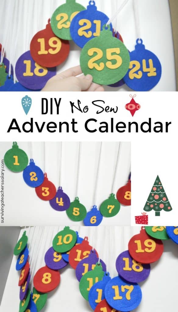 diy no sew advent calendar