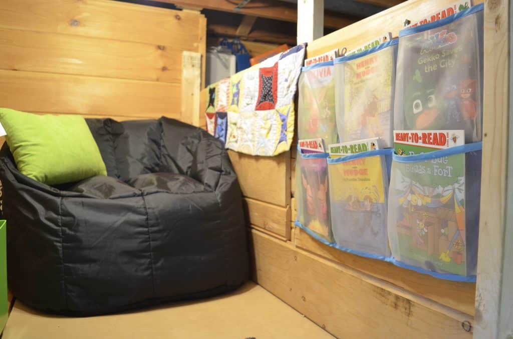 cozy reading book corner with Ready to Read Books