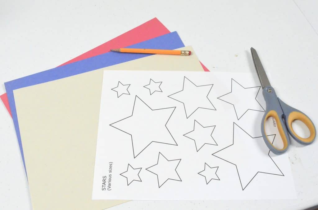 patriotic star necklace craft