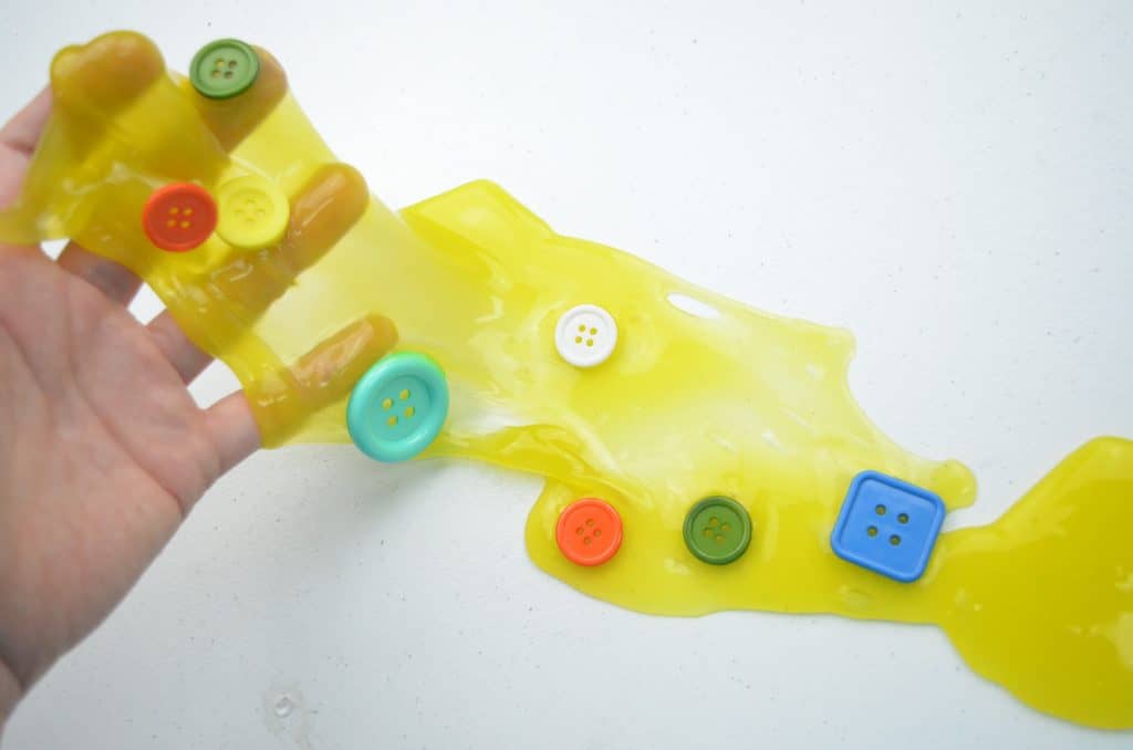 yellow slime with buttons